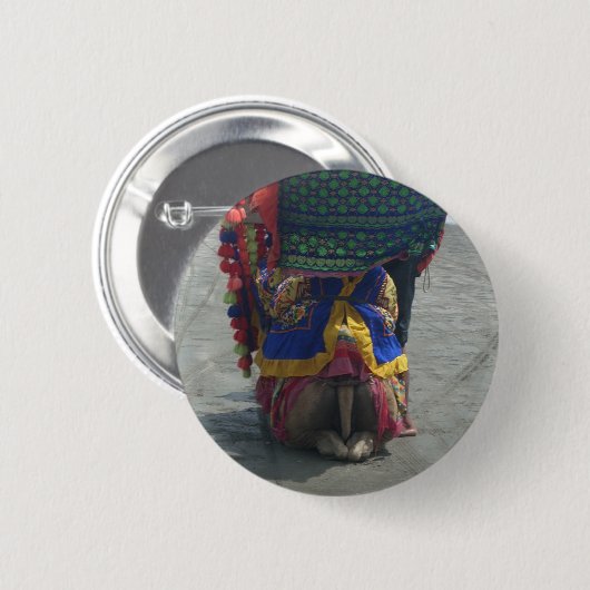 Whimsical Camel Art Print/Graphic Button (Vorne & Hinten)
