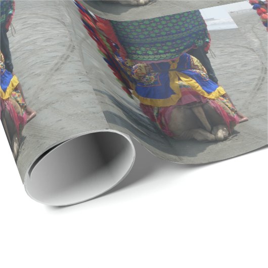 Whimsical Camel Art Print/Graphic Geschenkpapier (Rolleneckpunkt)