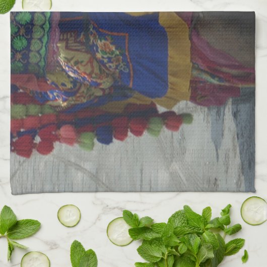 Whimsical Camel Art Print/Graphic Geschirrtuch (Gefaltet)