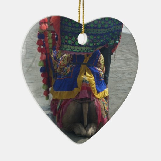 Whimsical Camel Art Print/Graphic Keramikornament (Rechts)