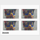 Whimsical Camel Art Print/Graphic Rechteckiger Aufkleber (Blatt)