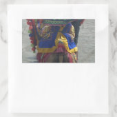 Whimsical Camel Art Print/Graphic Rechteckiger Aufkleber (Tasche)