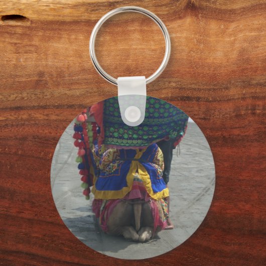 Whimsical Camel Art Print/Graphic Schlüsselanhänger (Vorderseite)