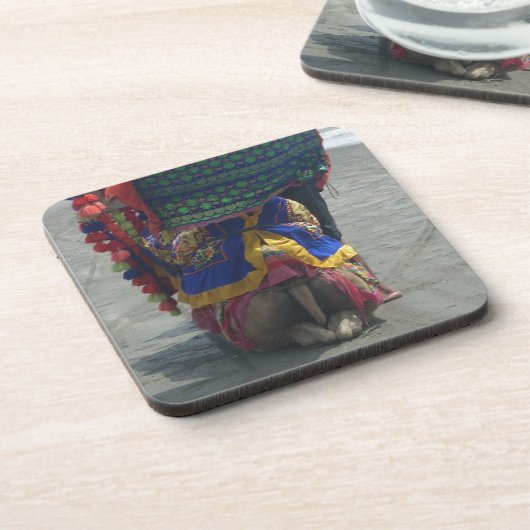 Whimsical Camel Art Print/Graphic Untersetzer (Linke Seite)