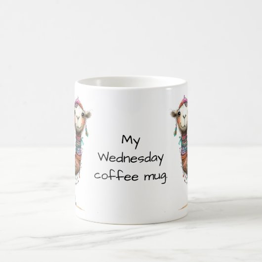 Whimsical Camel Mittwoch Hump Day Kaffeetasse (Mittel)