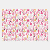 Whimsical Candy Coated Weihnachtsbaum Muster Geschenkpapier Set (Vorderseite 3)