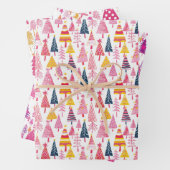 Whimsical Candy Coated Weihnachtsbaum Muster Geschenkpapier Set (Beispiel)