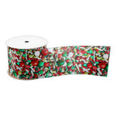 Whimsical Candy Sprinkles Weihnachtsfeiertag Satinband (Spule)