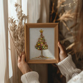 Whimsical Candy Weihnachtsbaum Malereiferien Poster