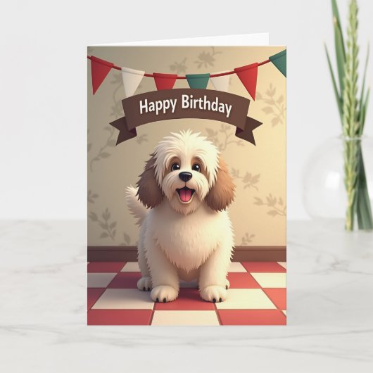 Whimsical Canine Smile Karte (Vorderseite)