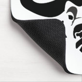Whimsical Cape Buffalo, in schwarzer Tinte Mousepad (Ecke)