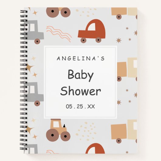 Whimsical Car Boho Notizblock (Vorderseite)