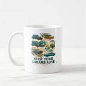 Whimsical Car & Rainbow Mug Kaffeetasse (Links)