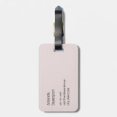 Whimsical Carousel Horse Image Gepäckanhänger (Rückseite vertikal)