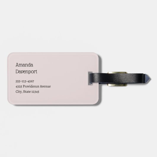 Whimsical Carousel Horse Image Gepäckanhänger (Rückseite horizontal)