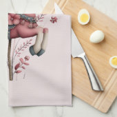 Whimsical Carousel Horse Image Geschirrtuch (Viertel Falte)