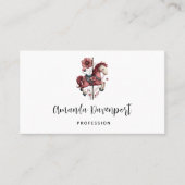 Whimsical Carousel Horse Image Visitenkarte (Vorderseite)