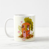 Whimsical Carrot Bunny House Mug Cute Farm Animals Kaffeetasse (Links)