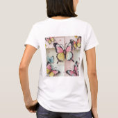 🦋 Whimsical Cartoon Butterfly T - Shirt - Niedlic (Rückseite)