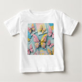 🦋 Whimsical Cartoon Butterfly T - Shirt - Niedlic (Vorderseite)
