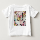 🦋 Whimsical Cartoon Butterfly T - Shirt - Niedlic (Rückseite)