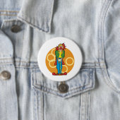 Whimsical Cartoon Clown mit hellen Farben Button (Beispiel)