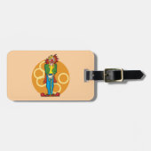 Whimsical Cartoon Clown mit hellen Farben Gepäckanhänger (Vorderseite horizontal)