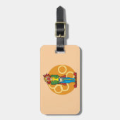 Whimsical Cartoon Clown mit hellen Farben Gepäckanhänger (Vorderseite vertikal)