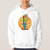 Whimsical Cartoon Clown mit hellen Farben Hoodie (Vorderseite)