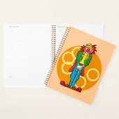 Whimsical Cartoon Clown mit hellen Farben Planer