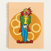 Whimsical Cartoon Clown mit hellen Farben Planer (Vorderseite)
