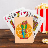 Whimsical Cartoon Clown mit hellen Farben Spielkarten