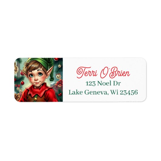 Whimsical Cartoon Elf | Christmas (Vorne)