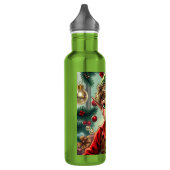 Whimsical Cartoon Elf | Christmas Edelstahlflasche (Links)