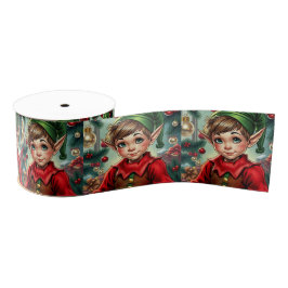 Whimsical Cartoon Elf | Christmas Ripsband