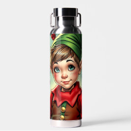 Whimsical Cartoon Elf | Christmas Trinkflasche