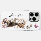 Whimsical Cat Adorable Niedlich Kitten Case-Mate iPhone Hülle (Rückseite (Horizontal))