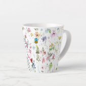 Whimsical Cat and Bee Latte Tasse (Rechte Ecke)
