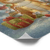 Whimsical cat and mose Storybook kids Poster (Ecke)