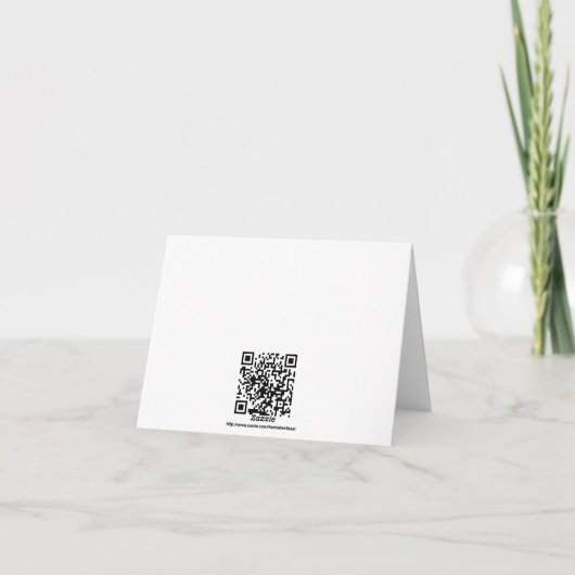 Whimsical Cat Danke-Card Dankeskarte (Rückseite)