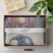 Whimsical Cat Decoupage Seidenpapier (Geschenk)