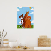 Whimsical Cat Family Poster - druckbare Wall Art (Küche)