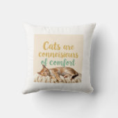 Whimsical Cat Funny Adororable Kissen (Rückseite)