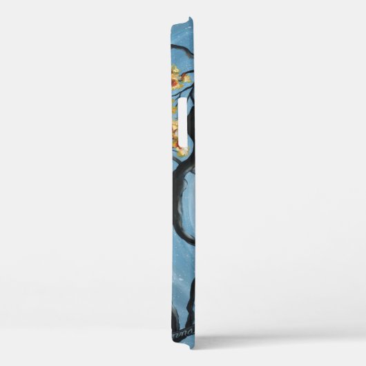 Whimsical Cat in Tree Full Moon Malerei Case-Mate iPhone Hülle (Rückseite / Rechts)