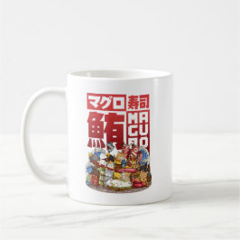 Whimsical Cat Maguro Tuna Sushi Workshop Kaffeetasse