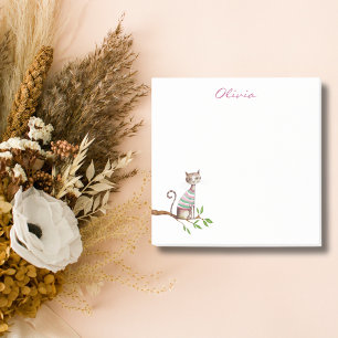 Whimsical Cat Mama Cat Lover Niedliche Wasserfarbe Post-it Klebezettel