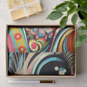 Whimsical Cat Mexican Folk Art Decoupage Seidenpapier (Geschenk)