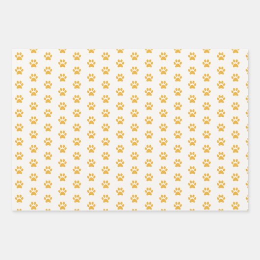 Whimsical Cat Pattern Feline als farbig Geschenkpapier Set (Vorderseite 3)