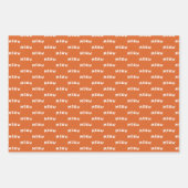 Whimsical Cat Pattern Feline als farbig Geschenkpapier Set (Vorderseite 2)