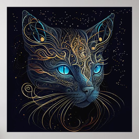 Whimsical Cat Poster (Vorne)